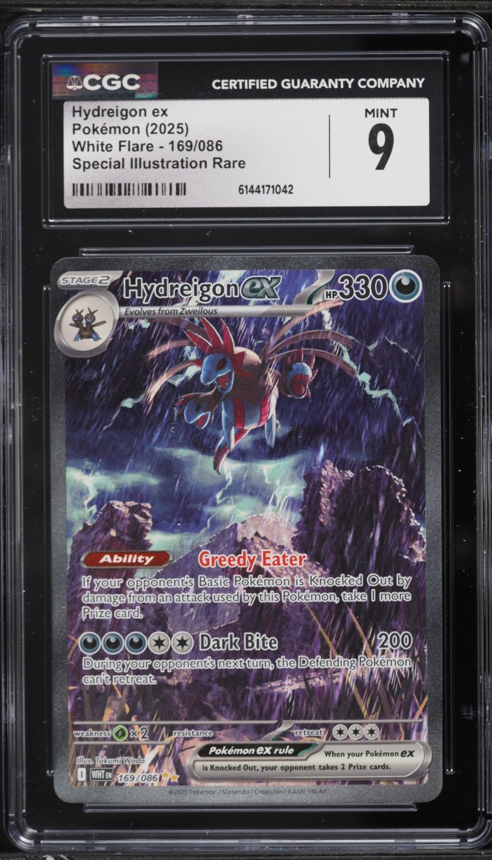 2025 Pokemon Scarlet & Violet White Flare SIR Hydreigon EX #169 CGC 9 MINT