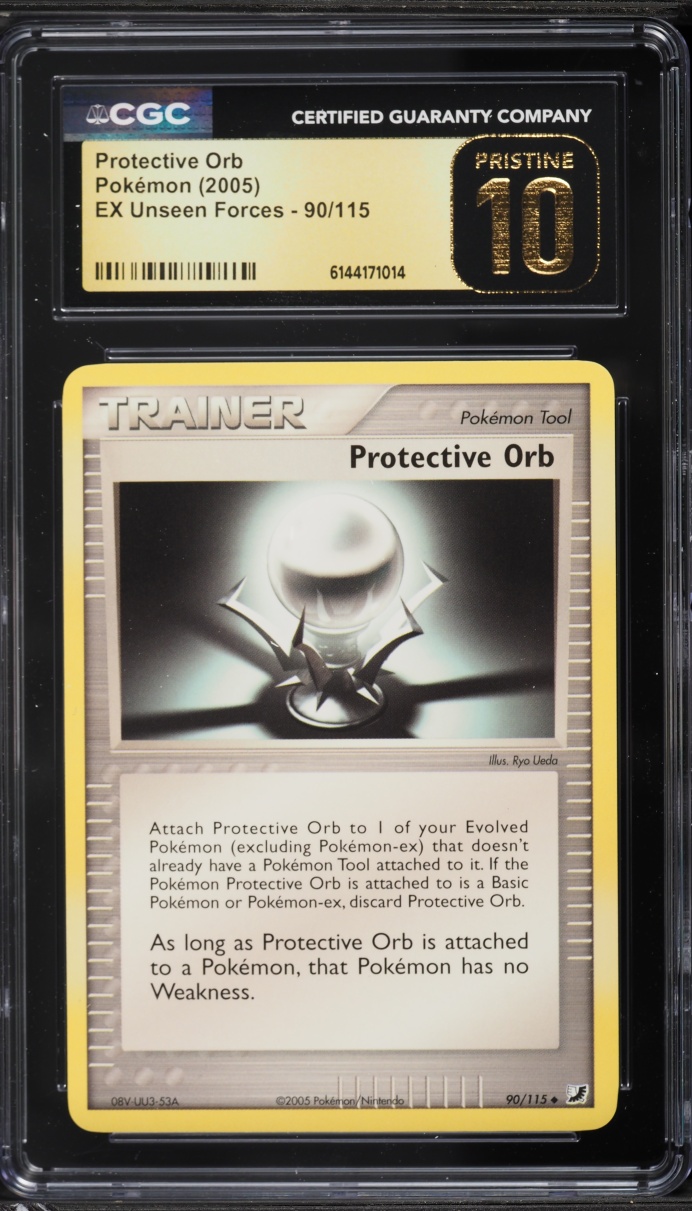 2005 Pokemon Ex Unseen Forces Protective Orb #90 CGC 10 PRISTINE