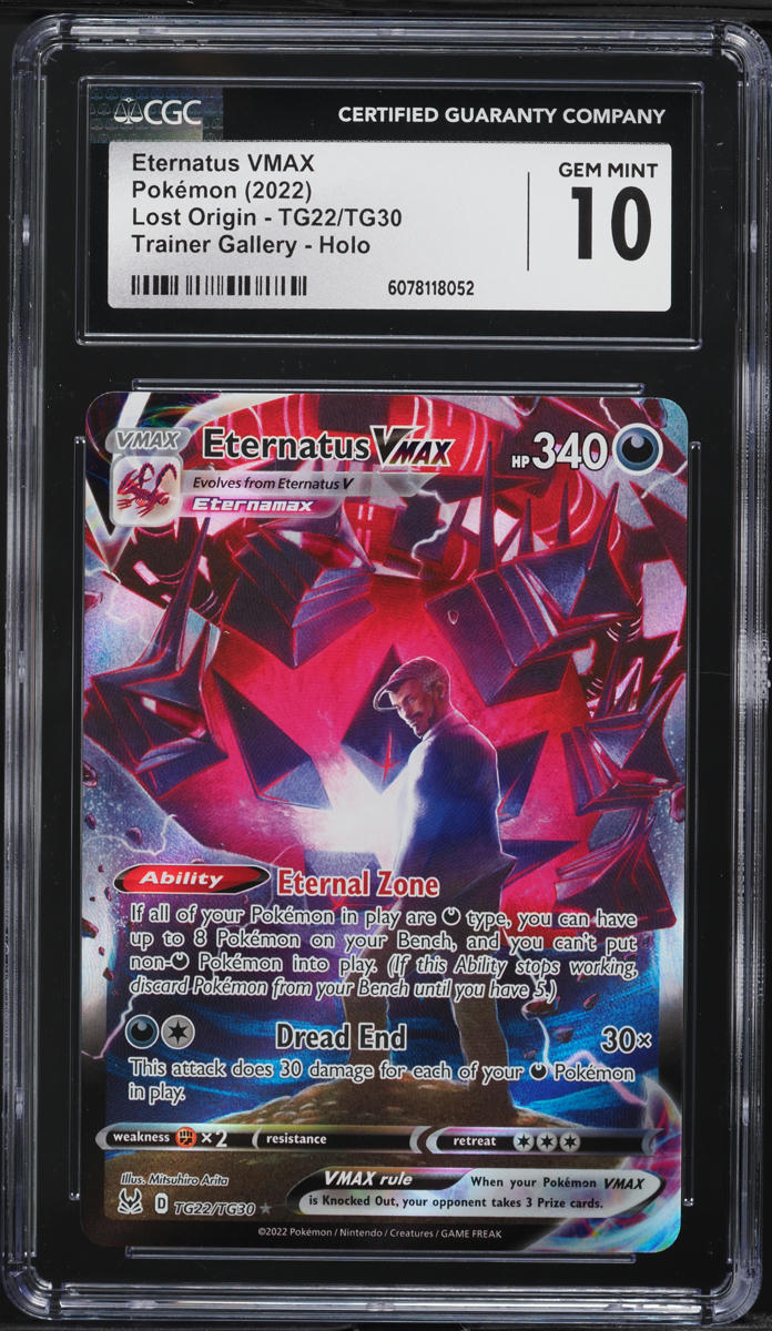 2022 Pokemon Sword & Shield Lost Origin CHR Eternatus VMAX #TG22 CGC 10 GEM MINT