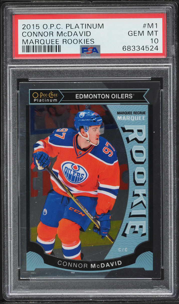 2015 O-Pee-Chee Platinum Marquee Connor McDavid ROOKIE #M1 PSA 10 GEM MINT