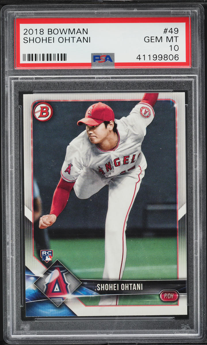 2018 Bowman Shohei Ohtani ROOKIE #49 PSA 10 GEM MINT on