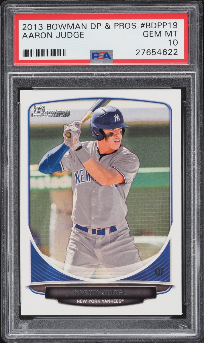 2013 Bowman Draft Picks Aaron Judge PROSPECT #BDPP19 PSA 10 GEM MINT