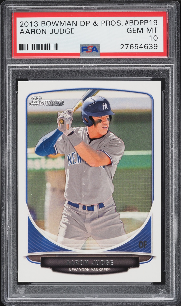 2013 Bowman Draft Picks Aaron Judge PROSPECT #BDPP19 PSA 10 GEM MINT