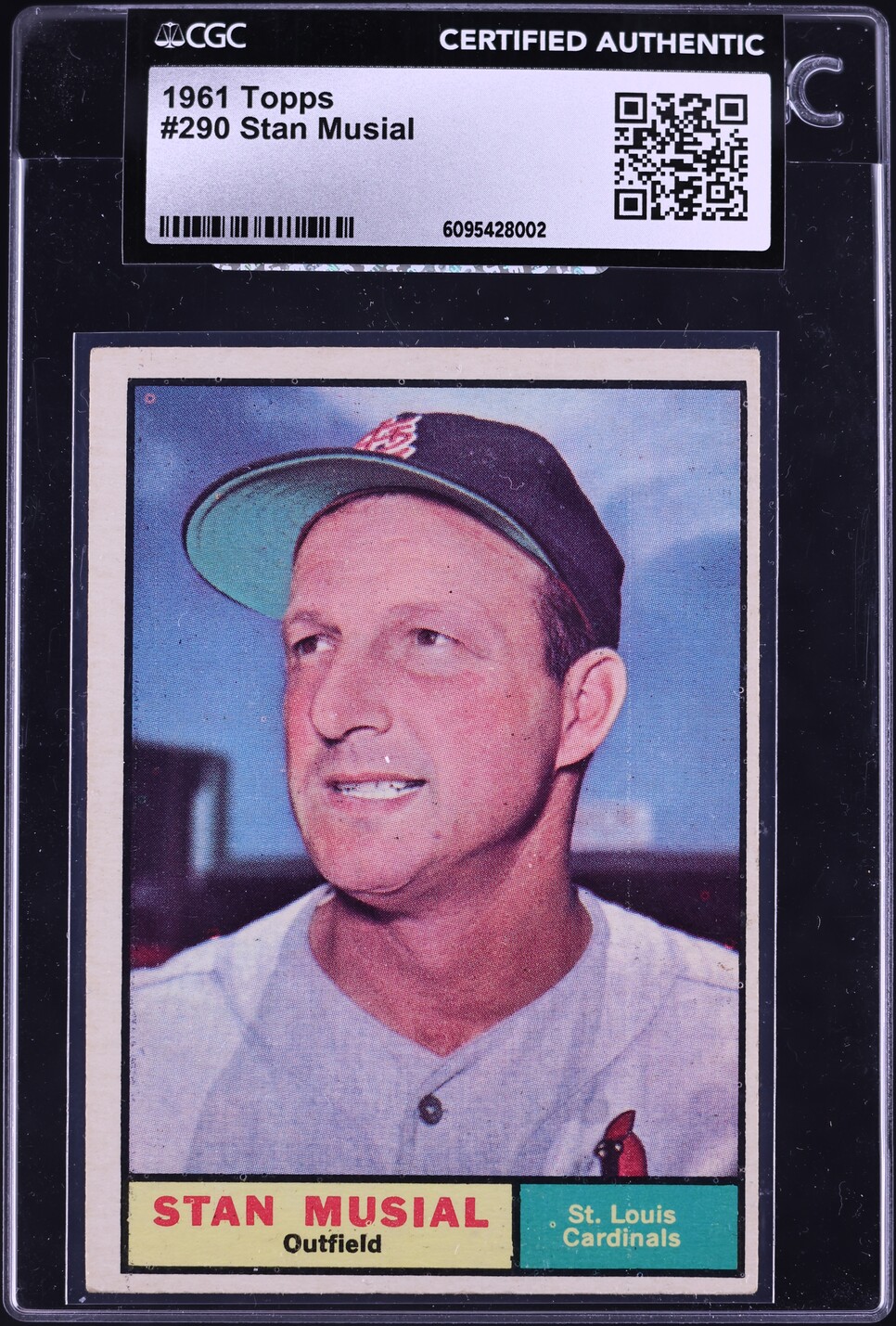 1961 Topps Stan Musial #290 CGC AUTH