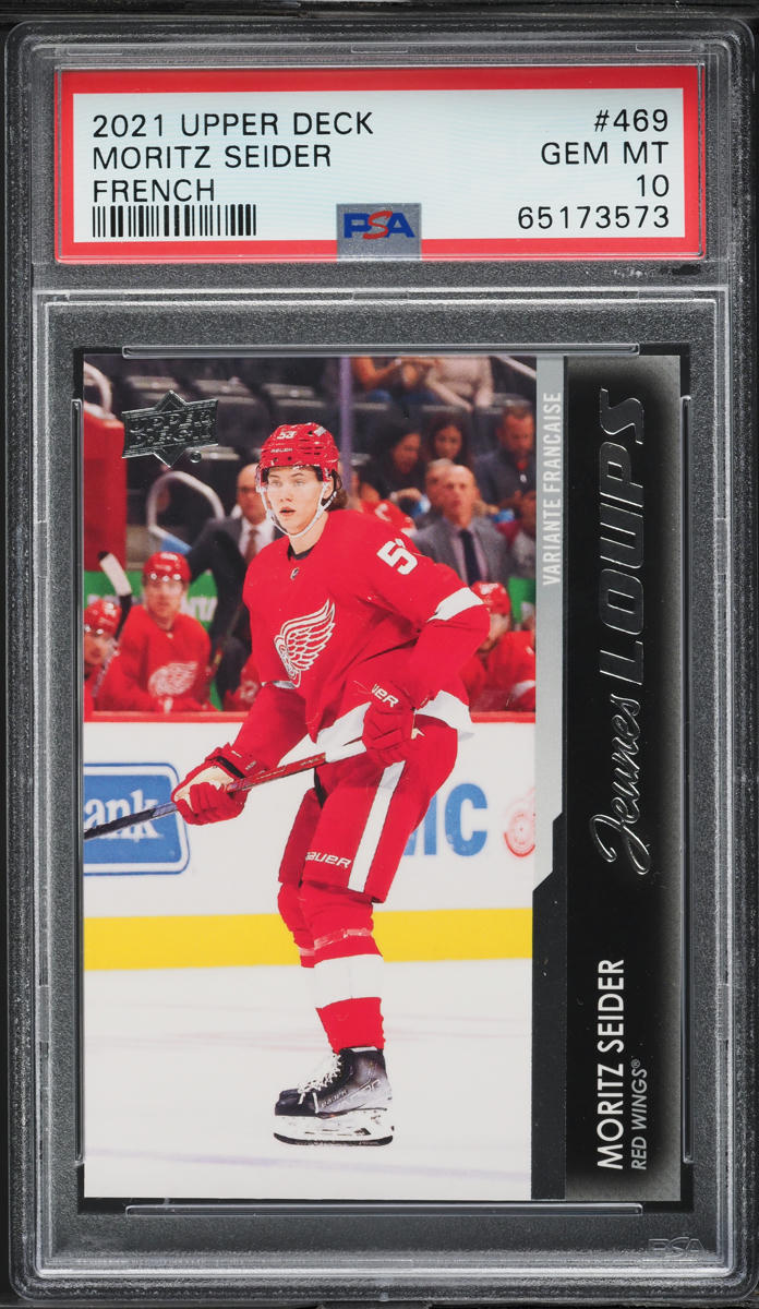 2021 Upper Deck French Young Guns Moritz Seider ROOKIE #469 PSA 10 GEM MINT