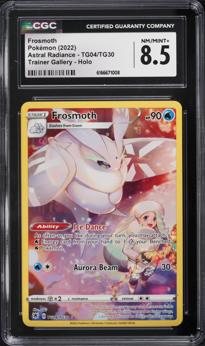 2022 Pokemon Sword & Shield Astral Radiance Trainer Gallery CHR Frosmoth #TG04 CGC 8.5 NM-MT+