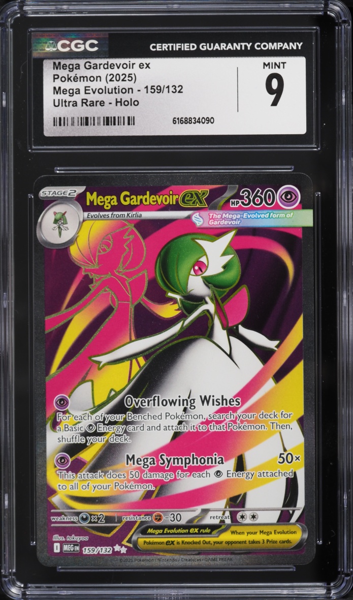 2025 Pokemon Mega Evolution Full Art Mega Gardevoir EX #159 CGC 9 MINT