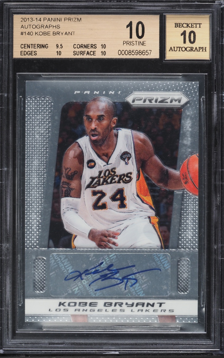 2013 Panini Prizm Kobe Bryant AUTO #140 BGS 10 PRISTINE