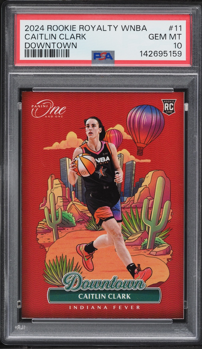 2024 Panini One And One Royalty WNBA Downtown Caitlin Clark ROOKIE #11 PSA 10 GEM MINT