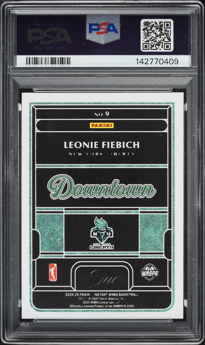 2024 Panini One And One Royalty WNBA Downtown Leonie Fiebich ROOKIE #9 PSA 9 MINT