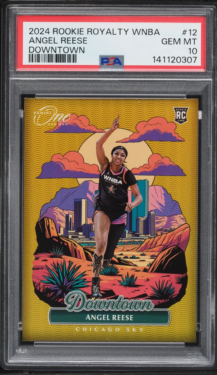 2024 Panini One And One Royalty WNBA Downtown Angel Reese ROOKIE #12 PSA 10 GEM MINT