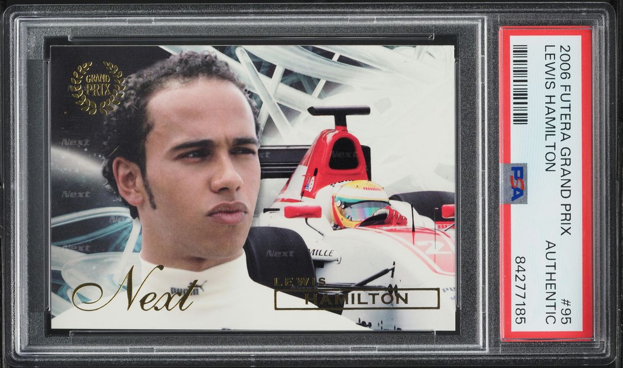 2006 Futera Grand Prix Lewis Hamilton ROOKIE #95 PSA AUTH