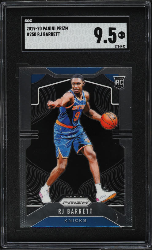 2019 Panini Prizm Blue Prizm RJ Barrett ROOKIE RC /199 #250