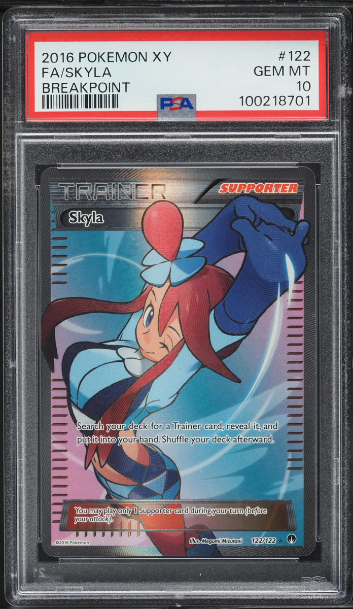 2016 Pokemon XY BREAKpoint Full Art Skyla #122 PSA 10 GEM MINT