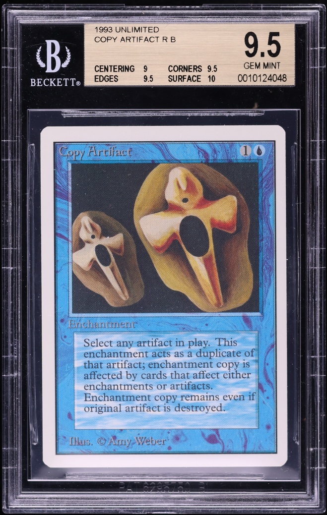 1993 Magic The Gathering MTG Unlimited Copy Artifact BGS 9.5 GEM MINT