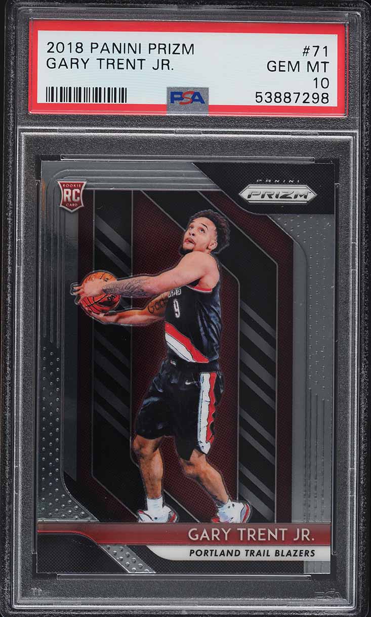 2018 Panini Prizm Gary Trent Jr. ROOKIE #71 PSA 10 GEM MINT