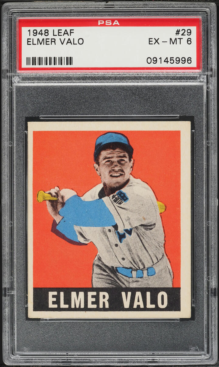 1948 Leaf Elmer Valo #29 PSA 6 EXMT