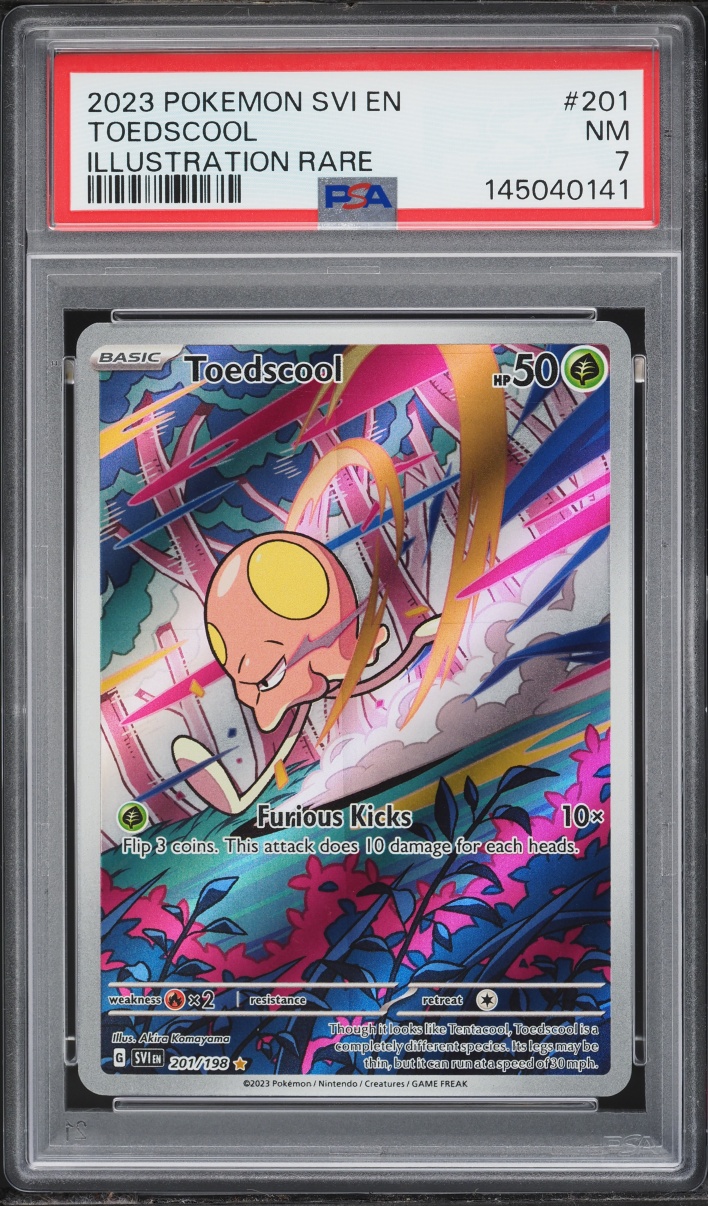2023 Pokemon Scarlet & Violet IR Toedscool #201 PSA 7 NRMT