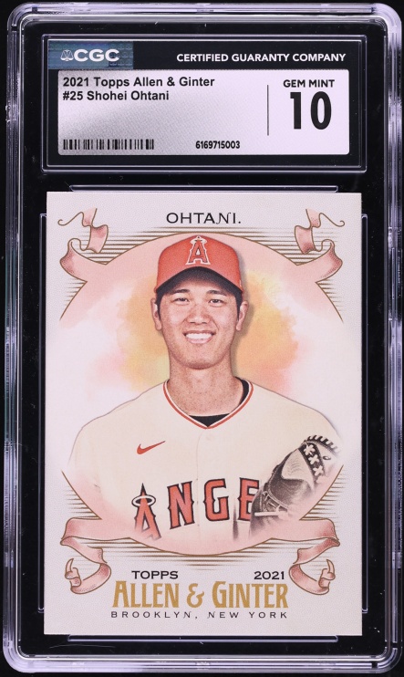 2021 Topps Allen & Ginter Shohei Ohtani #25 CGC 10 GEM MINT