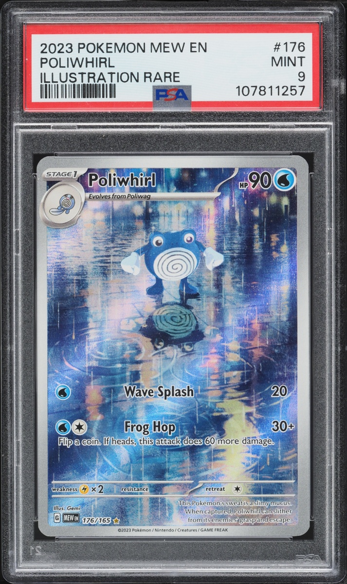 2023 Pokemon Scarlet & Violet 151 IR Poliwhirl #176 PSA 9 MINT