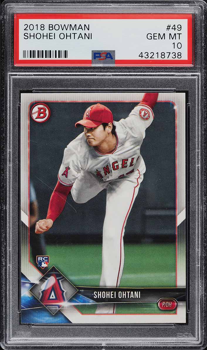 2018 Bowman Chrome Kanji Shohei Ohtani ROOKIE AUTO #1 BAS BGS 9.5