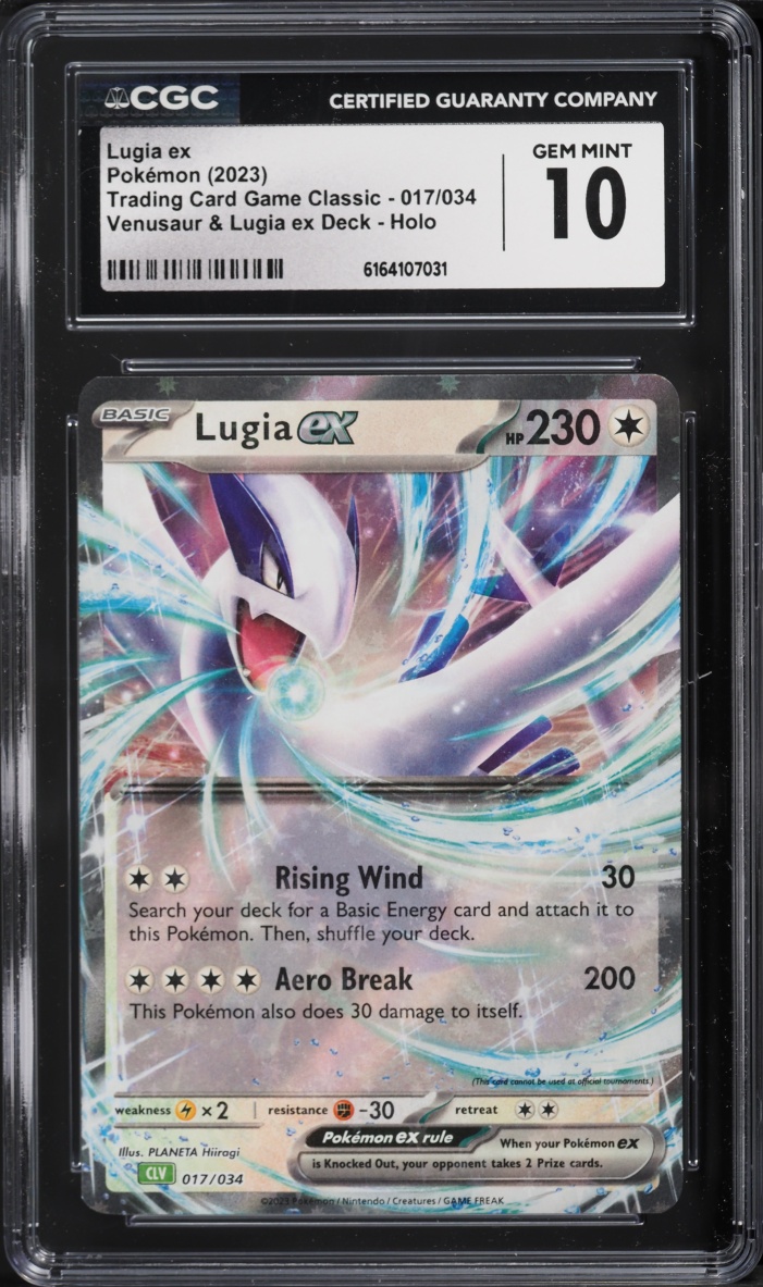 2023 Pokemon TCG Classic Collection Holo Lugia EX #17 CGC 10 GEM MINT