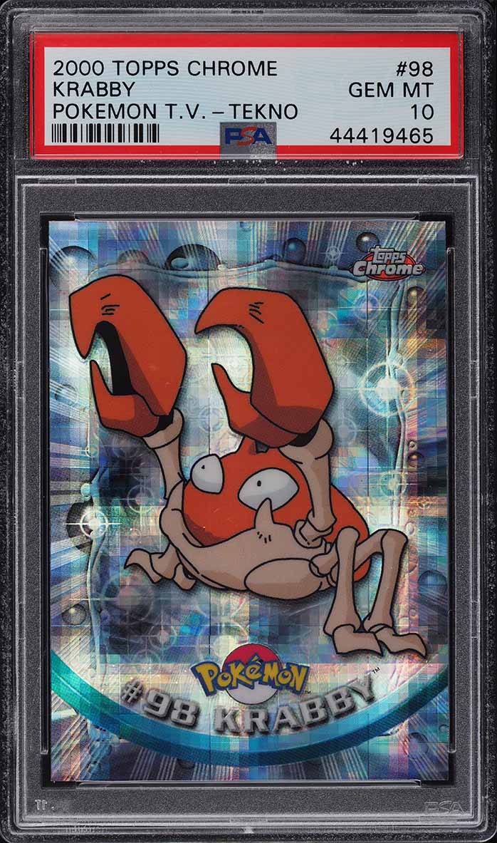 2000 Topps Chrome Pokemon Series 2 Tekno Krabby #98 PSA 10 GEM MINT