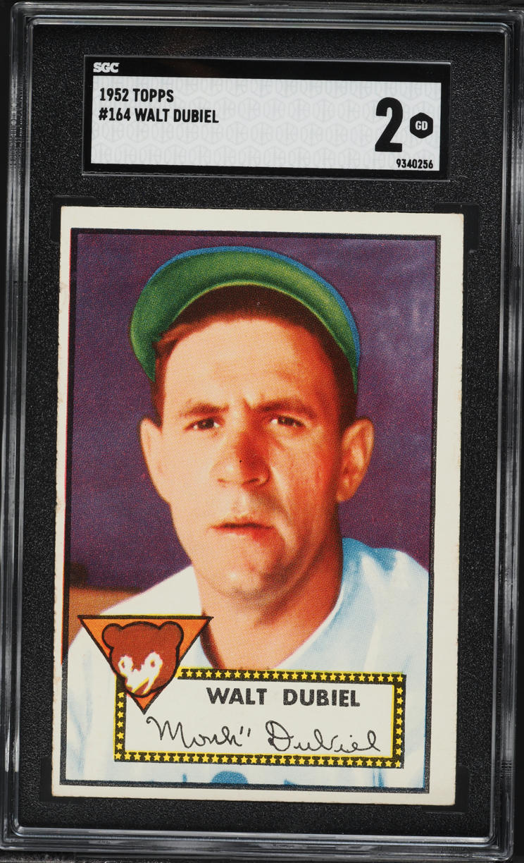 1952 Topps Walt Dubiel #164 SGC 2 GD