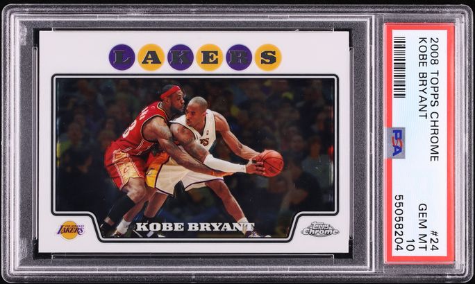 2008 Topps Chrome Xfractor Kobe Bryant LeBron James /288 #24