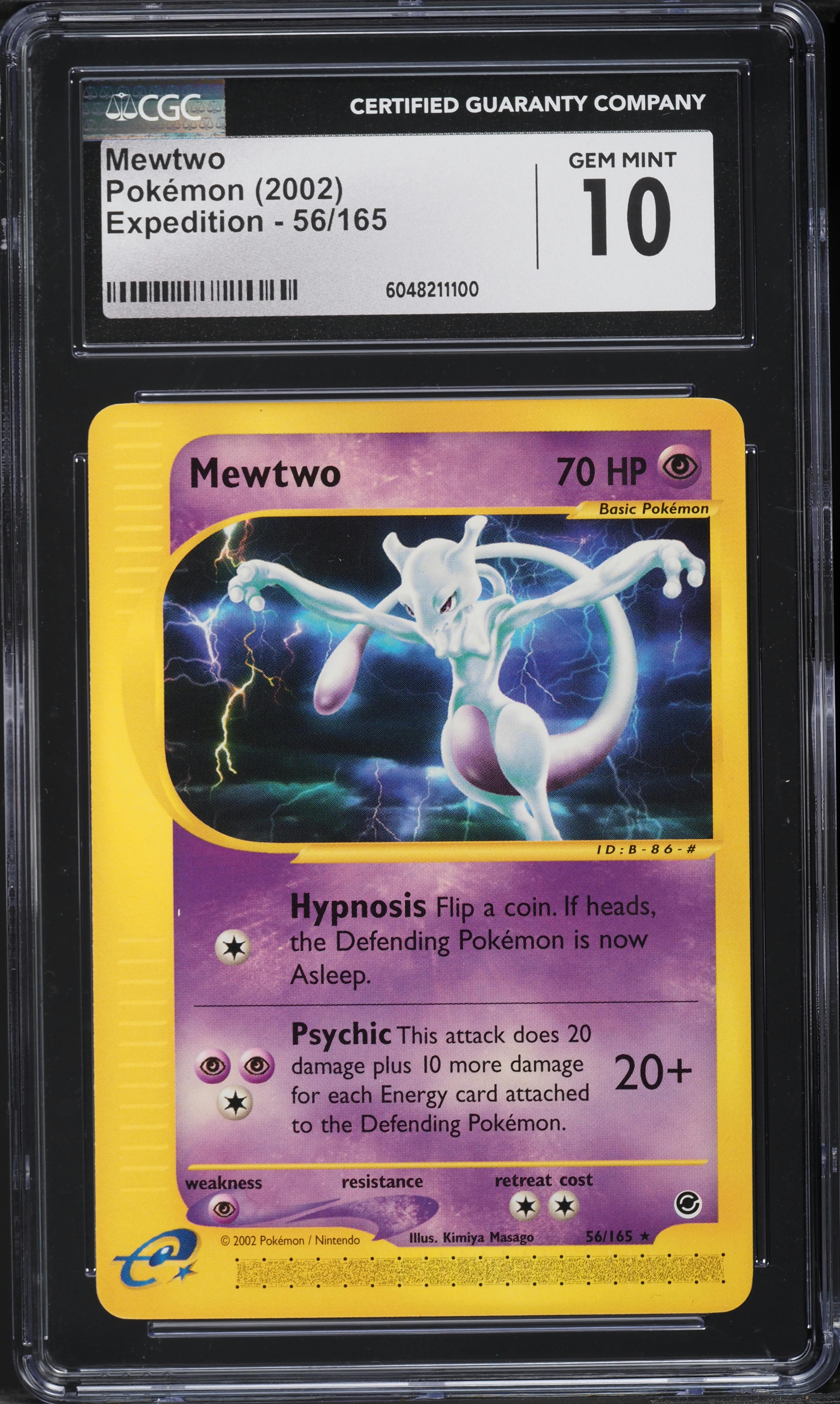 2002 Pokemon Expedition Mewtwo #56 CGC 10 GEM MINT