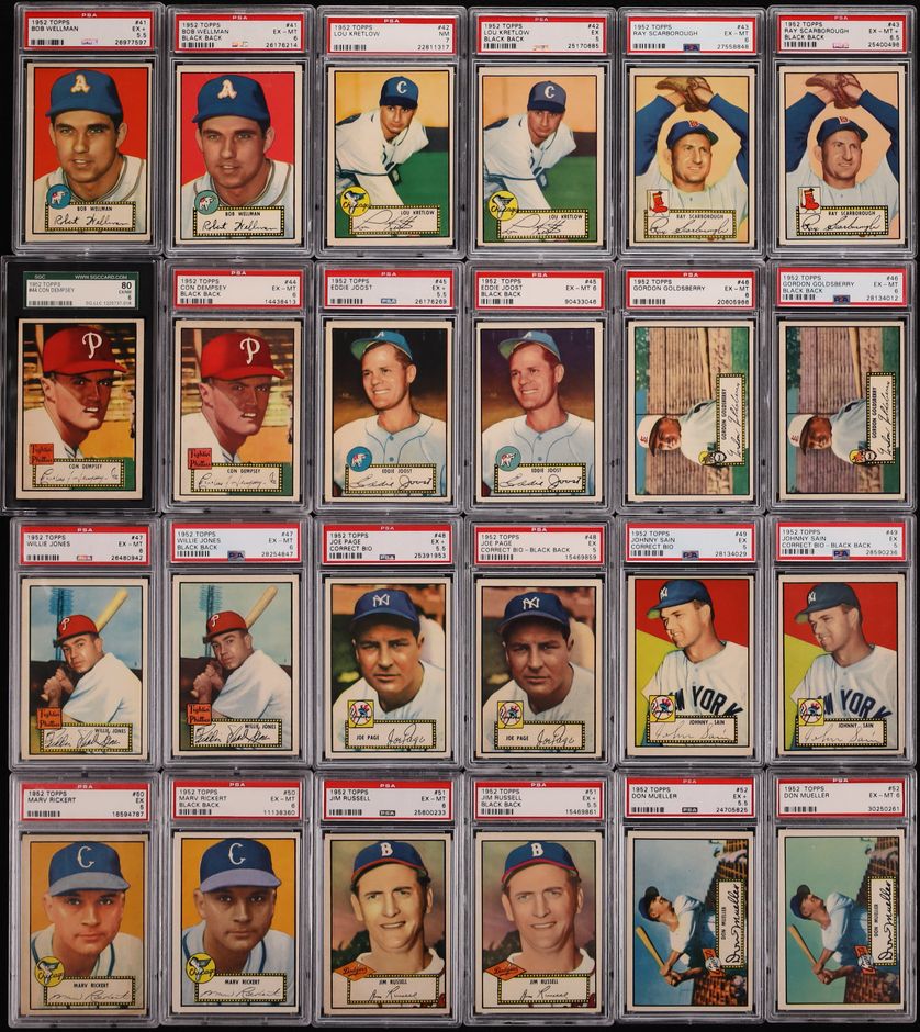 1952 Topps Mid-Grade COMPLETE MASTER SET w/ High-Numbers Mickey Mantle SGC 3.5