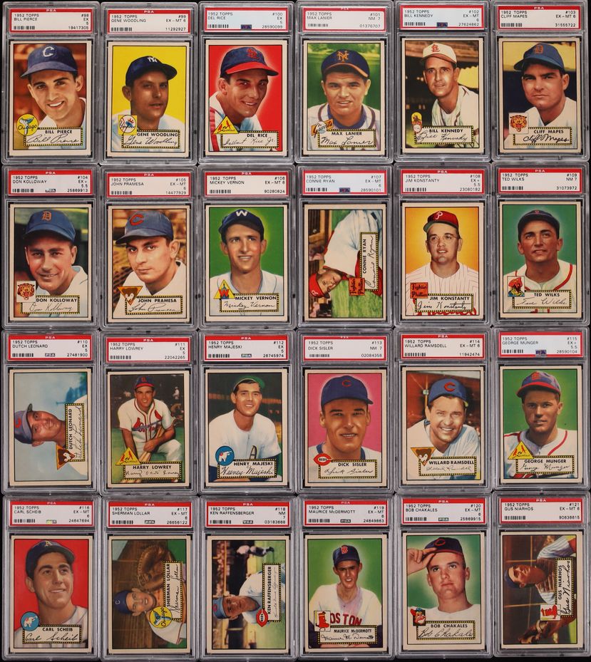 1952 Topps Mid-Grade COMPLETE MASTER SET w/ High-Numbers Mickey Mantle SGC 3.5