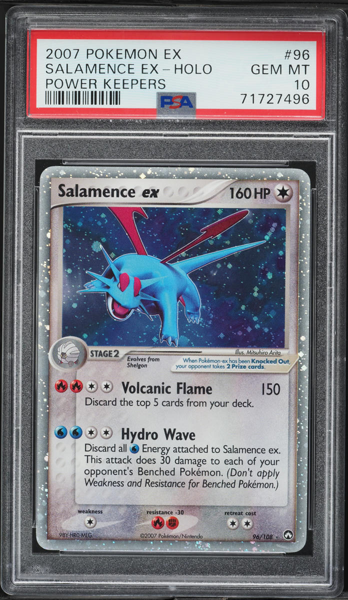 2007 Pokemon EX Power Keepers Holo Salamence ex #96 PSA 10 GEM MINT