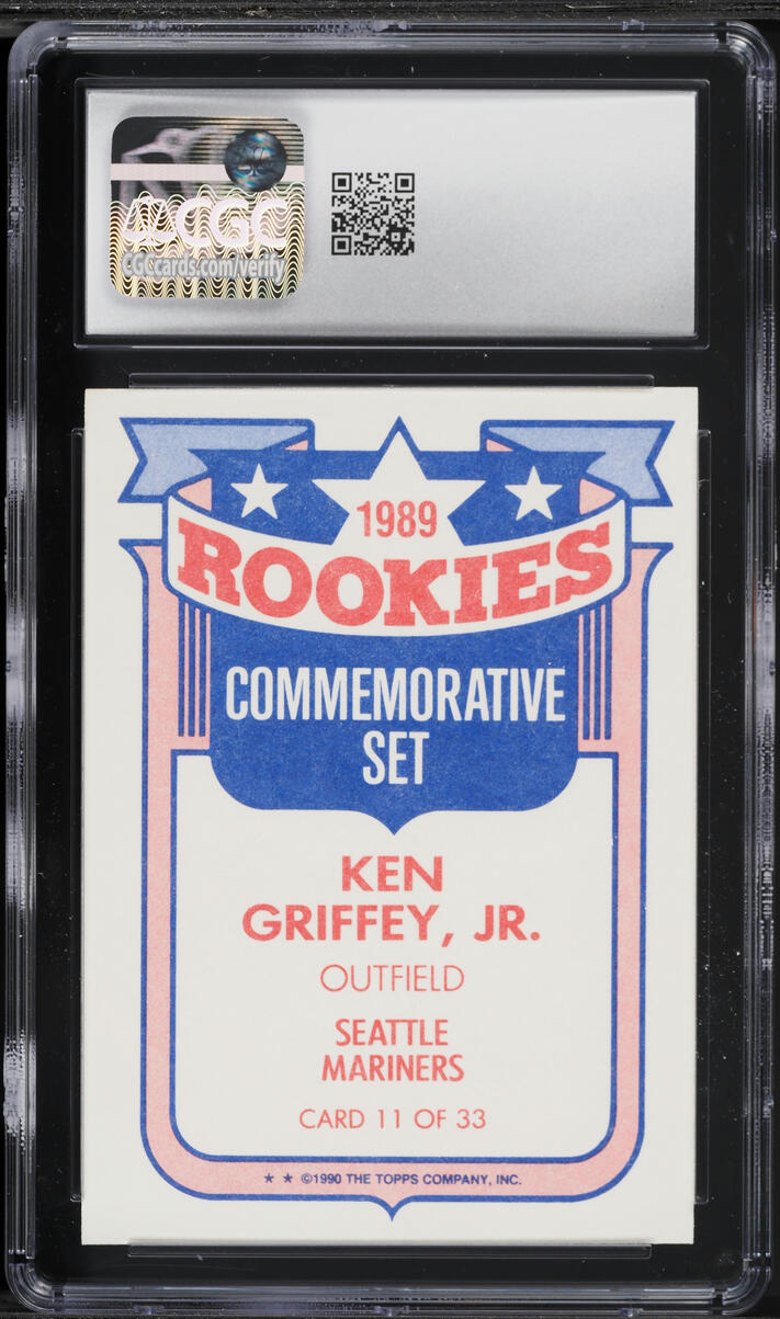 1990 Topps Glossy Rookies Ken Griffey Jr. #11 CGC 9 MINT