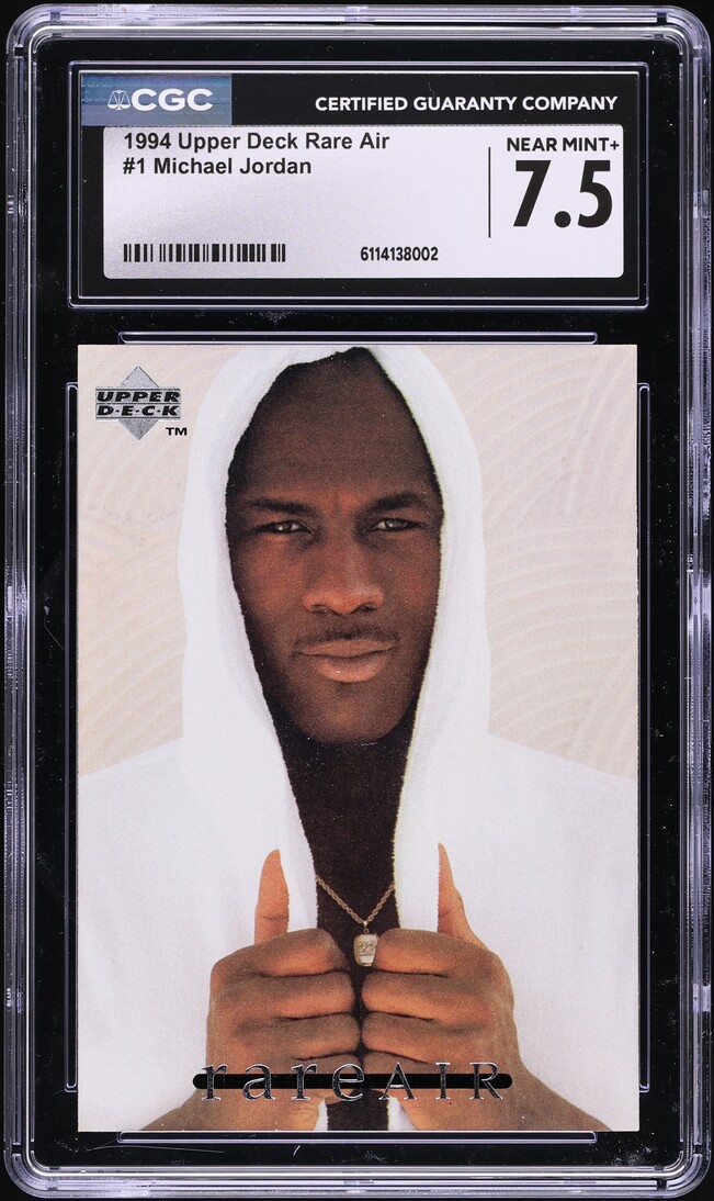 1994 Upper Deck Rare Air Michael Jordan #1 CGC 7.5 NRMT+