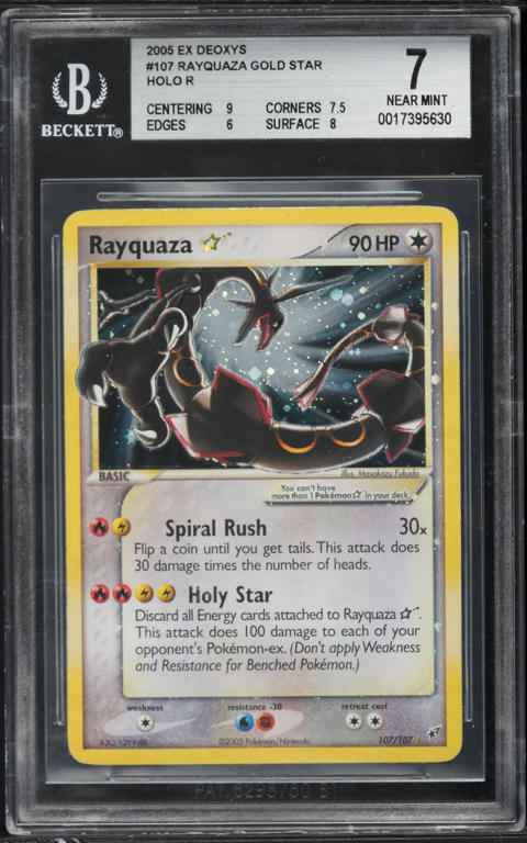 2004 Pokemon Japanese Clash Blue Sky 1st Ed Holo Rayquaza Gold