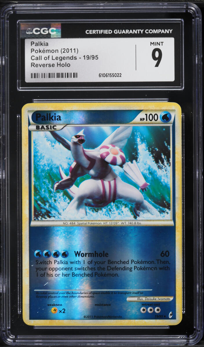2011 Pokemon Call Of Legends Reverse Holo Palkia #19 CGC 9 MINT