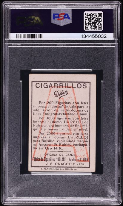 1925 J.S. Onagoity Los Cigarrillos Dolar Olimpico Raymundo Raimundo Orsi PSA 4.5 VGEX+