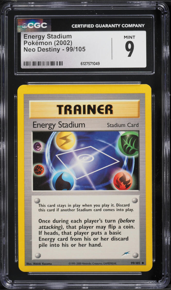 2002 Pokemon Neo Destiny Energy Stadium #99 CGC 9 MINT