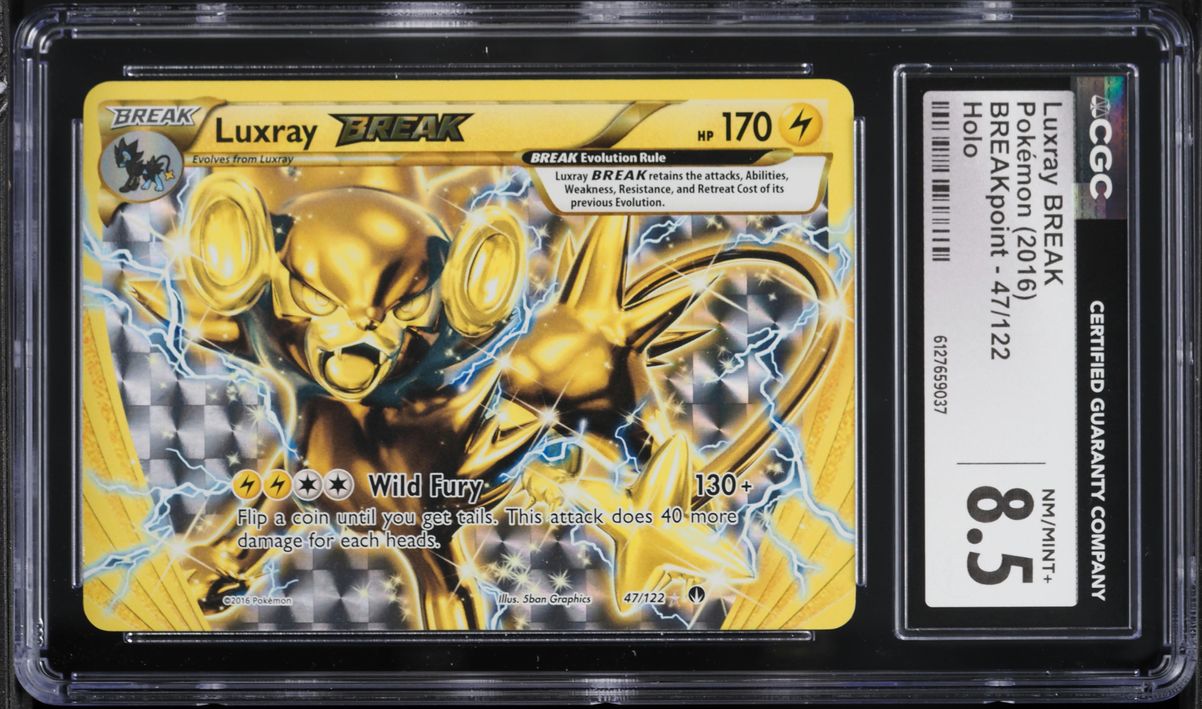 2016 Pokemon XY BREAKpoint Holo Luxray BREAK #47 CGC 8.5 NM-MT+