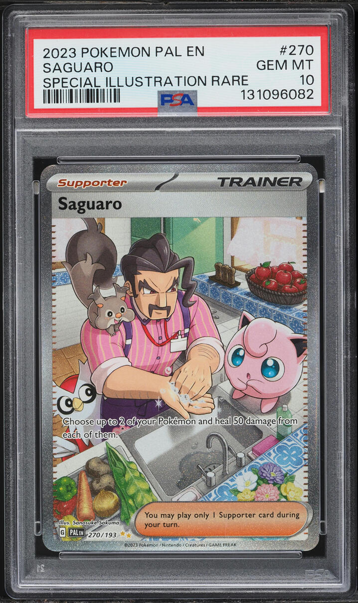 2023 Pokemon Scarlet & Violet Paldea Evolved SIR Saguaro #270 PSA 10 GEM MINT