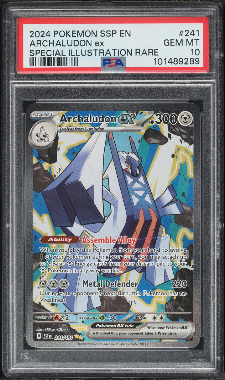 2024 Pokemon Scarlet & Violet Surging Sparks SIR Archaludon ex #241 PSA 10 GEM MINT