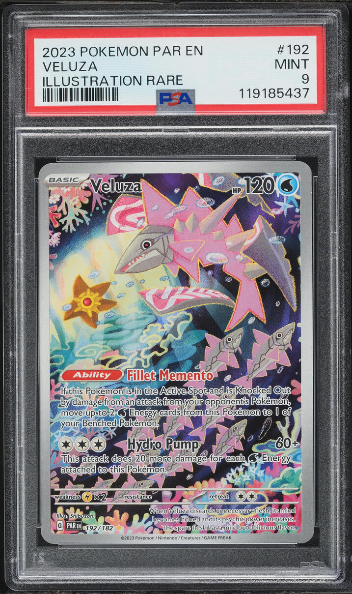 2023 Pokemon Scarlet & Violet Paradox Rift IR Veluza #192 PSA 9 MINT