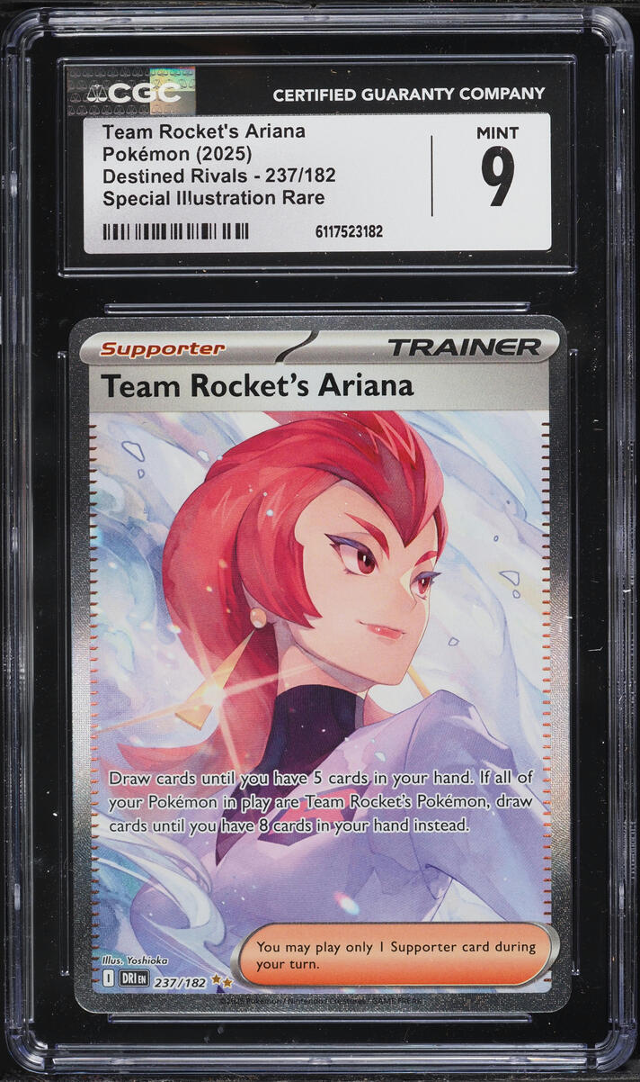 2025 Pokemon Scarlet & Violet Destined Rivals SIR Team Rocket's Ariana #237 CGC 9 MINT
