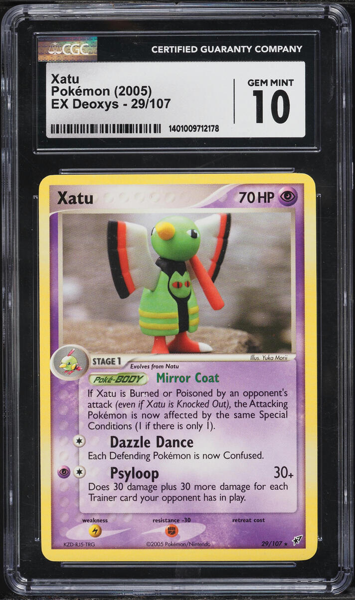 2005 Pokemon EX Deoxys Xatu #29 CGC 10 GEM MINT