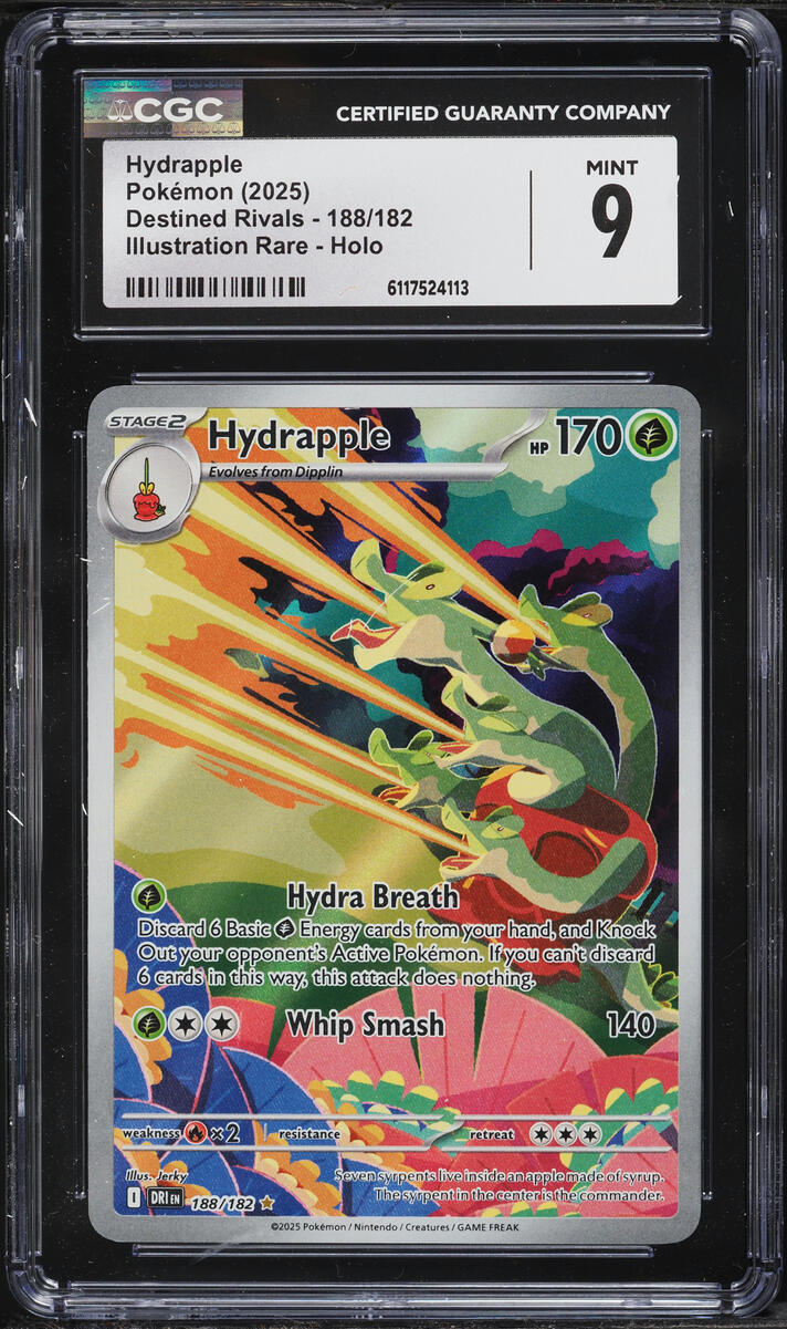 2025 Pokemon Scarlet & Violet Destined Rivals IR Hydrapple #188 CGC 9 MINT