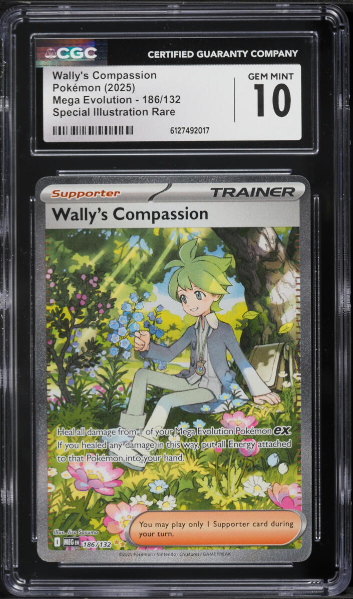 2025 Pokemon Mega Evolution SIR Wally's Compassion #186 CGC 10 GEM MINT