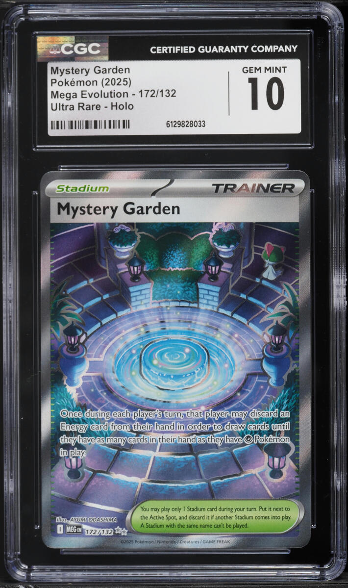 2025 Pokemon Mega Evolution Full Art Mystery Garden #172 CGC 10 GEM MINT