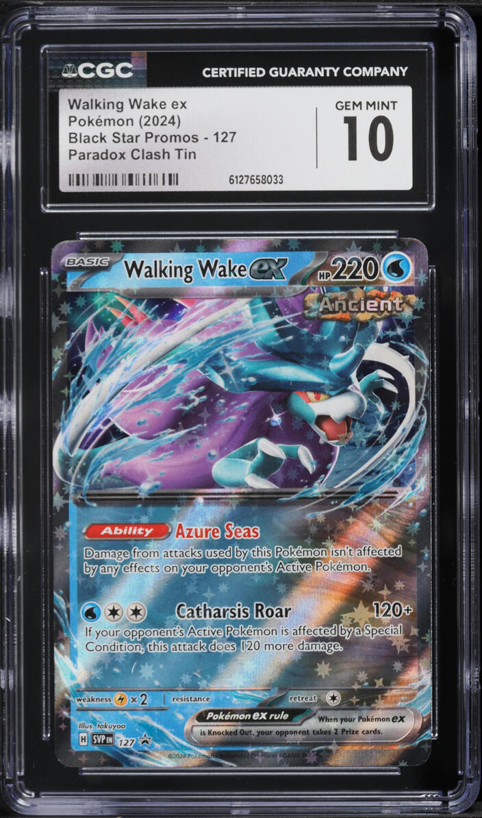 2024 Pokemon Scarlet & Violet Promo Paradox Clash Walking Wake ex #127 CGC 10 GEM MINT