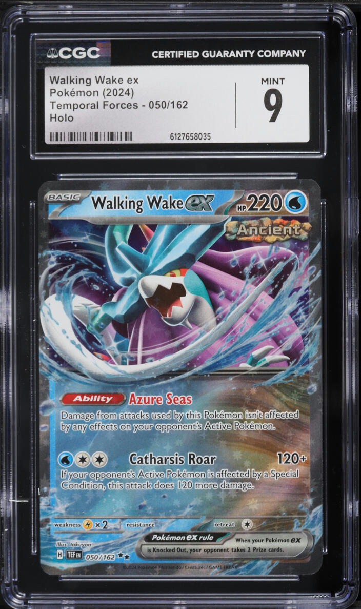 2024 Pokemon SV Temporal Forces Holo Walking Wake ex #50 CGC 9 MINT